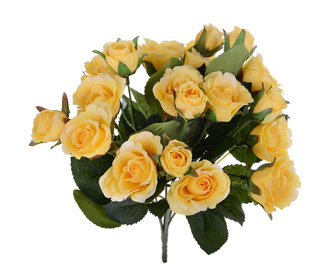 Buchet flori artificiale Roses Yellow