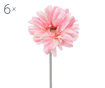 Set 6 umetnih cvetlic Transvaal Daisy Pink