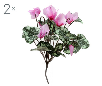 Комплект 2 букета от изкуствени цветя Cyclamen Lilac