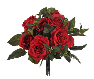 Buchet flori artificiale Rose Bouquet Red