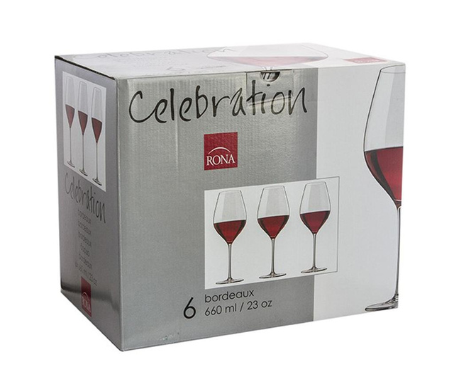 Set 6 čaša s nogom Rona Celebration 660 ml