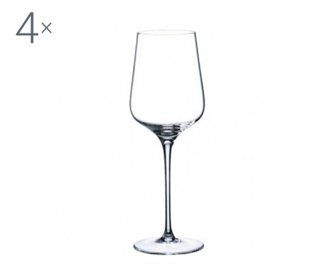 Set 4 čaše za vino Rona Charisma Crystalite 450 ml
