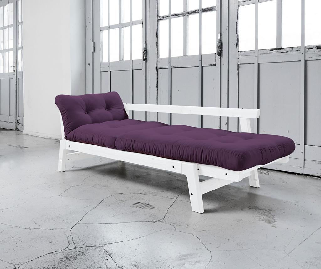 Sofa extensibila Step Lonetta White and Purple - 3