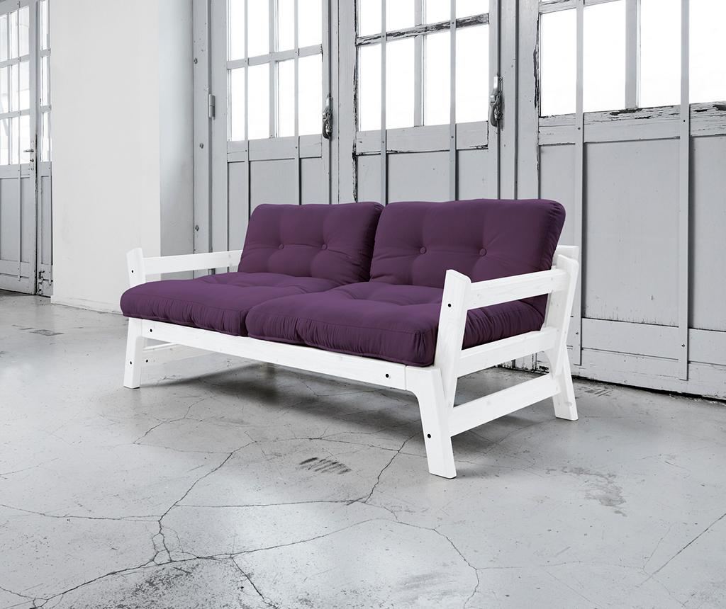 Sofa extensibila Step Lonetta White and Purple - 5