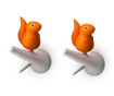 Set 2 obešalnikov Squirrel White Orange