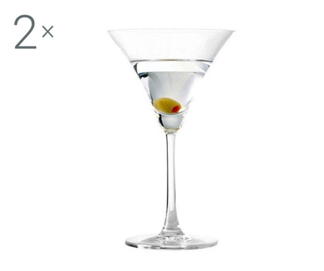 Set 2 pahare pentru cocktail Ocean, Ocean, sticla, ⌀12 cm, 285 ml