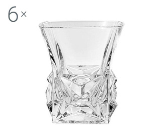 Set 6 pahare pentru whisky Bohemia, Sony Crystal, cristal, 280 ml