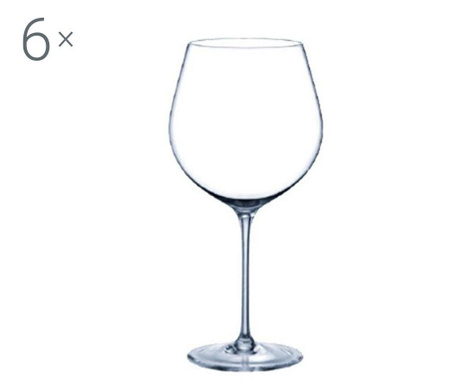 Set 6 čaša za vino Rona Prestige Crystalite 610 ml