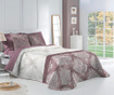 Set s prešitim posteljnim pregrinjalom King Elena Purple 270x270 cm