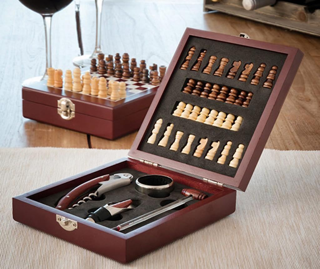 Set joc de sah si accesorii pentru vin Innovagoods, Kizzy - 6