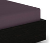 Cearsaf de pat cu elastic Satin Vintage Purple 160x200 cm