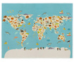 Preproga World Map 100x150 cm