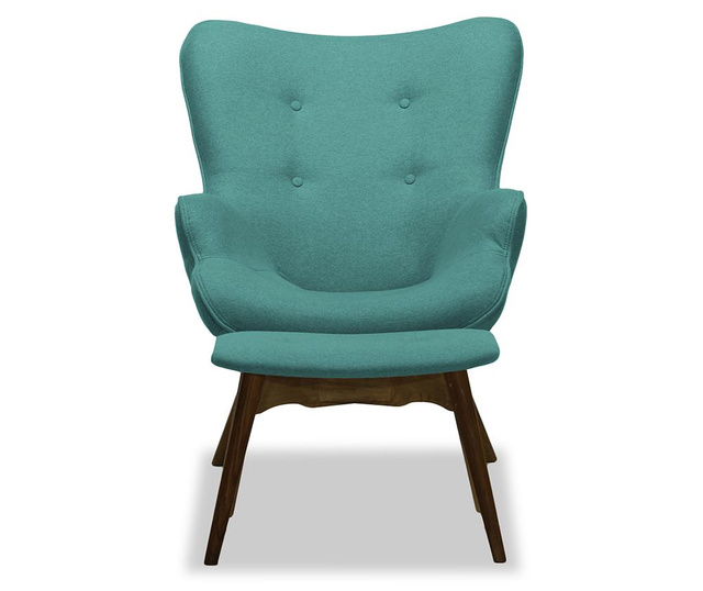 Set - fotelj in pručka za noge Ducon Ontario Turquoise