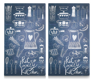 Set 2 zaštitne ploče za štednjak Lovely Kitchen