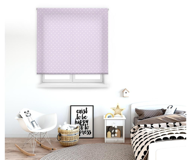 Dots Purple Roletta 100x250 cm