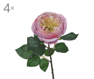 Set 4 umetnih cvetlic Rosa Cabbage Purple