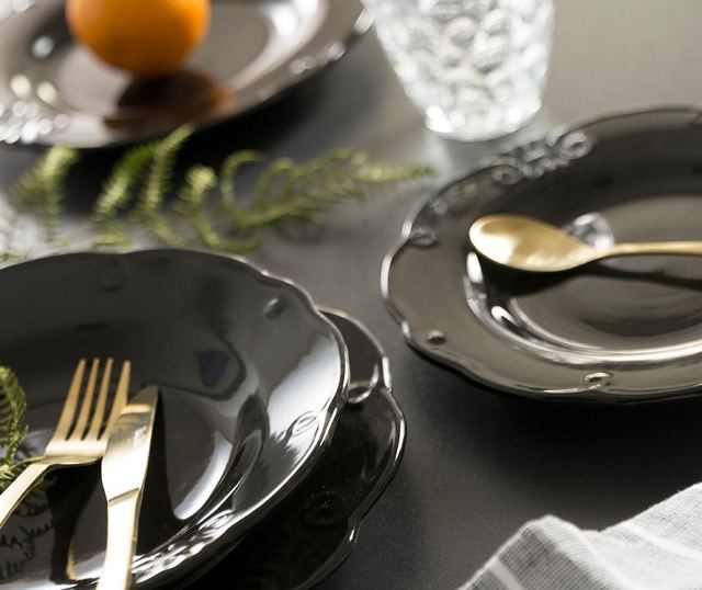Сервиз за хранене 18 части Duchessa Black