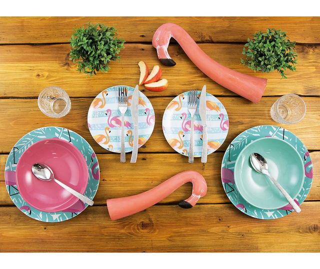 Сервиз за хранене 18 части Flamingo