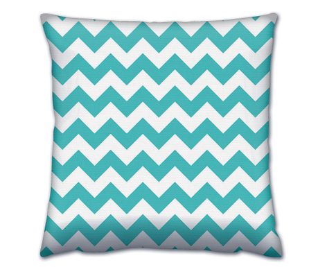 Ukrasni jastuk Zig Zag Light Blue 43x43 cm