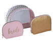 Set 3 kozmetičnih torbic Bride Glitter