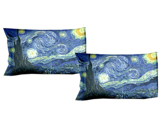 Set 2 fete de perna Polo Ovest, Van Gogh Starry Night, 50x80 cm