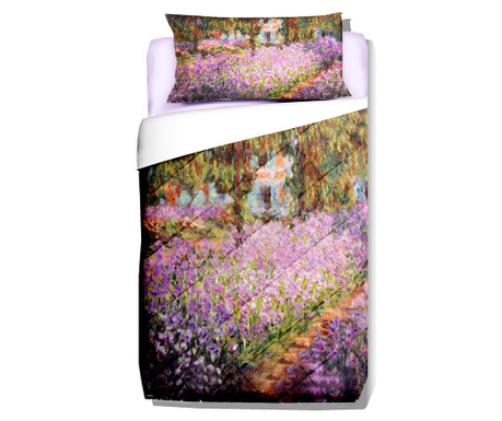 Prešito posteljno pregrinjalo Monet Artist Garden 180x260 cm