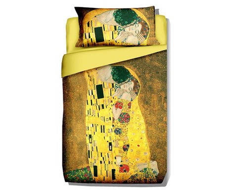 Σετ κρεβατοκάμαρας Single Extra Ranforce Klimt The Kiss