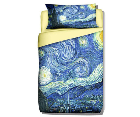 Posteljina Single Extra Ranforce Van Gogh Starry Night