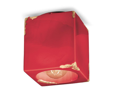 Stropna svjetiljka Vintage Cubo Red