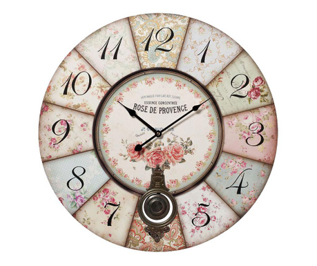 Zegar ścienny Rose de Provence