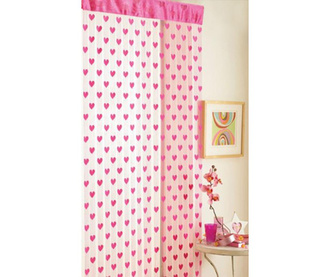 Hearts Pink Ajtófüggöny 90x200 cm