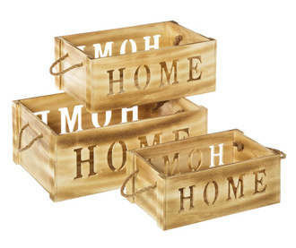 Set 3 lazi pentru depozitare Home