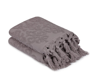 Sada 2 ručníků Baglamali Kilim Dark Lilac 50x90 cm