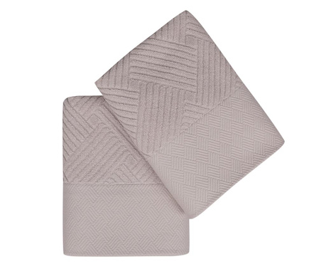 Комплект 2 кърпи за баня Esse Bordur Lilac 50x90 см