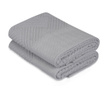 Zestaw 2 ręczników kąpielowych Esse Bordur Grey 50x90 cm