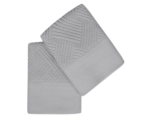 Комплект 2 кърпи за баня Esse Bordur Grey