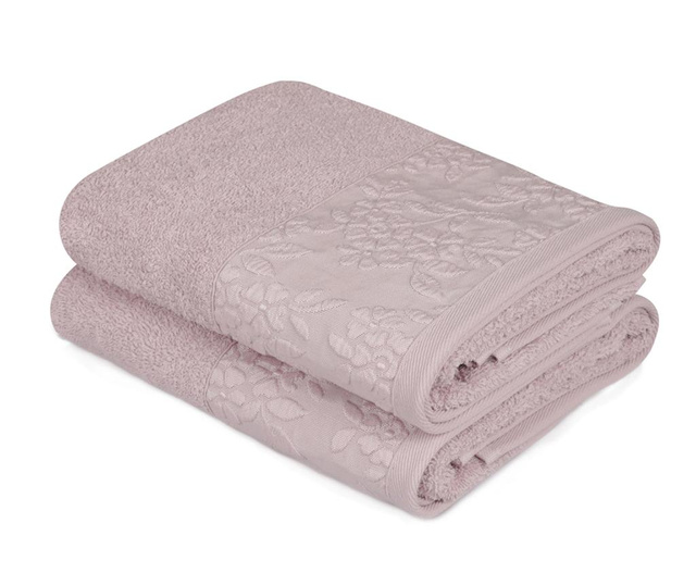 Комплект 2 кърпи за баня Pamela Lilac 50x90 см