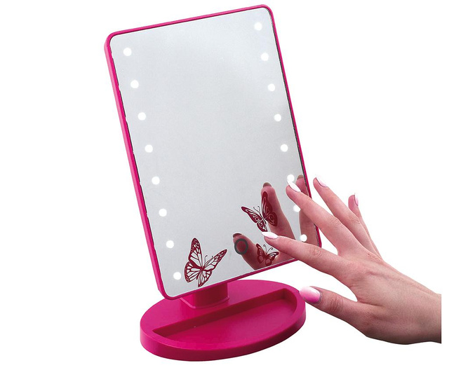Kozmetičko zrcalo s LED svjetlom Butterflies