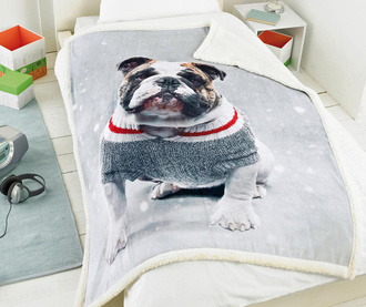 Pokrivač Festive Dog 125x155 cm