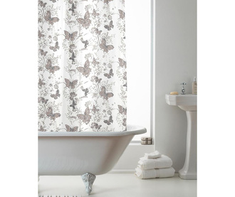 Zavesa za prho Butterfly Grey 180x180 cm