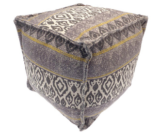 Ikat Grey Puff