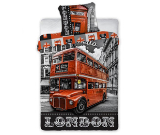 Спален комплект Single Extra Ranforce London Bus