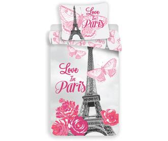 Set de pat Single Ranforce Paris Flowers