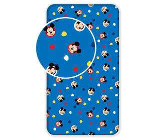 Долен чаршаф с ластик Ranforce Mickey Mouse 90x200 см