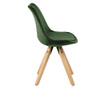 Set 2 scaune Actona, Dima Soft Forest Green, verde inchis