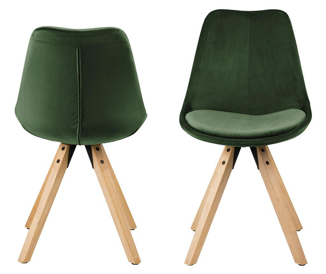 Set 2 stolice Dima Soft Forest Green