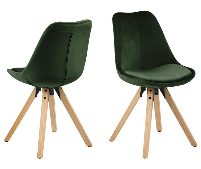 Set 2 stolice Dima Soft Forest Green