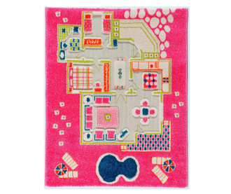 Tepih za igru Playhouse S 3D Pink 80x113 cm