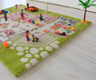 Playhouse S 3D Green Játszószőnyeg 80x113 cm