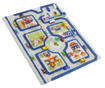 Traffic Mini 3D Blue Játszószőnyeg 80x113 cm